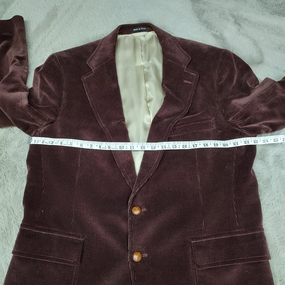 Vintage Polo Ralph Lauren Polo University Brown Corduroy Blazer Jacket 44R - Picture 8 of 9